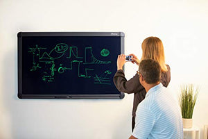 Boogie Board Blackboard 55” Large Conference Room Whiteboard Alternative with Instant Erase - Black