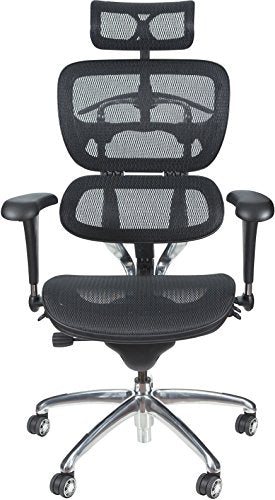 Balt Butterfly Ergonomic Executive Office Chair, Blach Mesh High Back, 48-51"H x 28"W x 24"D (34729)