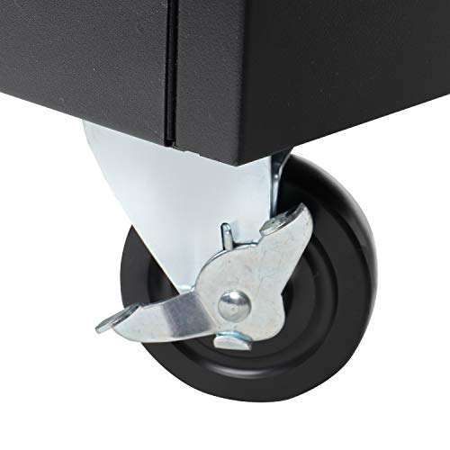 Pearington 32 Device Mobile Charging and Storage Cart for iPads, Chromebooks and Laptop Computers, Up to 13-inch Screen Size, Surge Protection, Front & Back Access Locking Cabinet