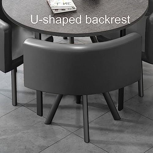 PUMPIE Office Reception Room Club Table and Chair Set - Gray