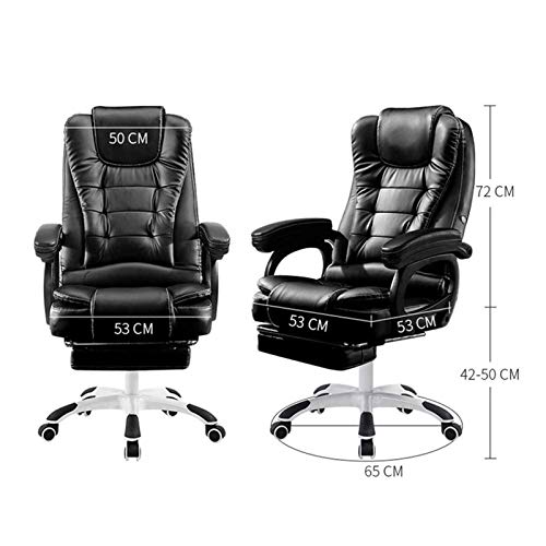 QHH Office Chair - High Back Executive Swivel Desk Chair with Thick Padding, Headrest, and Armrest