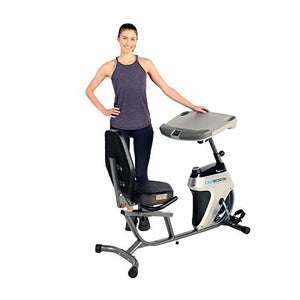 EXERPEUTIC 2500 Bluetooth 3 Way Adjustable Desk Recumbent Exercise Bike