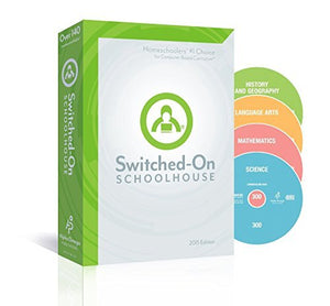 Switched on Schoolhouse, Grade 10, AOP 4-Subject Set - Math, Language, Science & History / Geography (Alpha Omega HomeSchooling), SOS 10TH Grade CD-ROM Curriculum, Core Subject Set