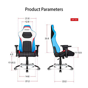 AKRacing Masters Series Premium Gaming Chair with High Backrest, Recliner, Swivel, Tilt, 4D Armrests, Rocker and Seat Height Adjustment Mechanisms with 5/10 Warranty - Tri