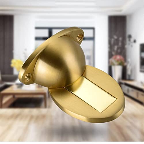 Copper Magnetic Door Stopper Hidden Doorstop (Color: C/D)