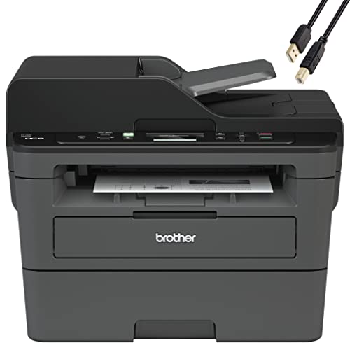 Brother DCP-L2550DWA Wireless Monochrome Laser Printer - Print Scan Copy - 36 ppm, 2400 x 600 dpi, 8.5 x 14, 250-Sheet, ADF, Duplex Printing