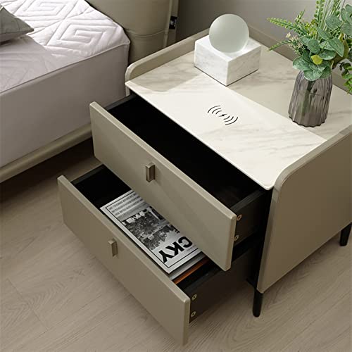 BinOxy Smart Bedside Organizer - Night Stand Bedside Storage Table