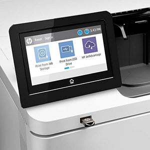 HP LaserJet Enterprise M612x Monochrome Duplex Printer with Dual-band Wi-Fi and Extra Paper Tray (7PS87A)