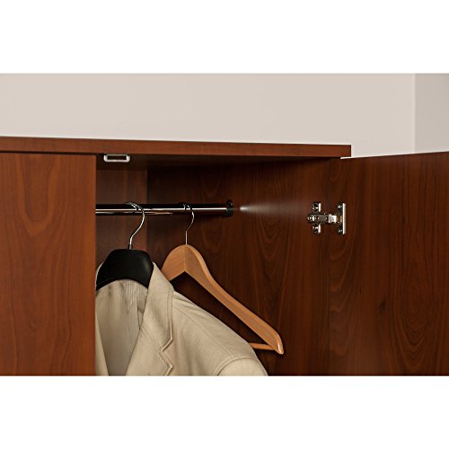 Bush Business Furniture Series C Elite 36W Storage Wardrobe Tower in Hansen Cherry