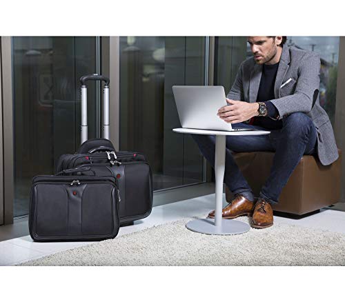 Wenger Patriot Rolling 2 Piece Business Set, Black
