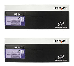 52D1H00 (LEX-521H) Toner, 25000 Page-Yield, Black, Sold as 2 Each