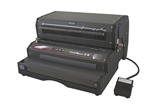 Akilies CoilMac-EX41+ Plus Coil Binding Machine, Electric Oval Hole Punch & Inserter 4:1