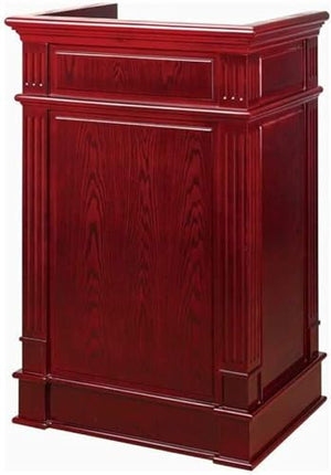 REPALY Wooden Podium Lectern Stand - Solid Wood Welcome Reception Desk for Office School