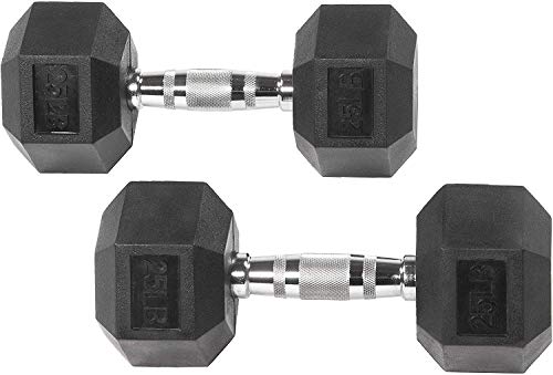 25 lb Dumbbells Set of 2, Weights Dumbbells Set, Strength Training Equipment Dumbbells for Women and Men, Exercise Dumbbells for Body Fitness Home, Office, Gym
