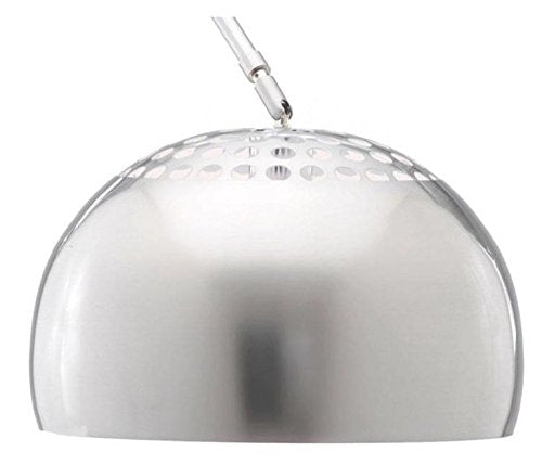 EMODERN FURNITURE eMod Arco Floor Lamp Cube Shaped Marble Base White