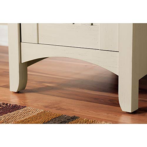 Bush Furniture Salinas Home Office Desk, 60W, Antique White