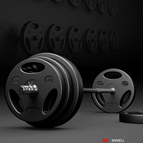 Barbell Plates 66 lbs Barbell Weight Set Barbell Plates - Adjustable Barbells Set with 1.8 Meters Connector Home Gym Fitness Lifting Exercise Workout Strength Training Equipment