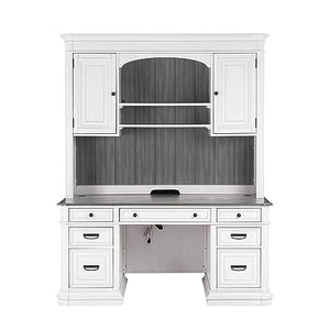 TOV White Credenza & Hutch Set