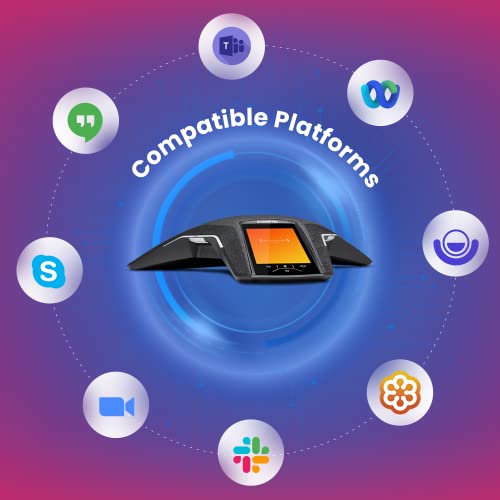 Global Teck Worldwide Konftel 800 Hybrid IP Conference Phone Bundle with Microfiber Cloth