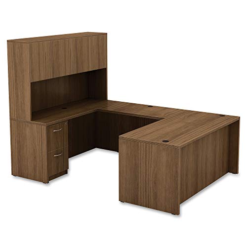 Lorell LLR34311 Chateau Series Walnut Laminate Desking Credenza