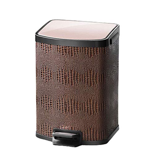 FMHCTN Trash Can Rectangular Bathroom Step Trash Can, Soft-Close Garbage Can，Removable Inner Wastebasket for Bathroom, Bedroom, Office Garbage Can (Color : A, Size : 12l)