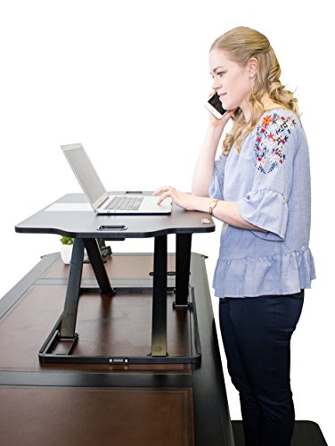 Star Ergonomics Economic Height Adjustable Standing Desk - Sturdy Construction, Simple Design (SE02M1WB)