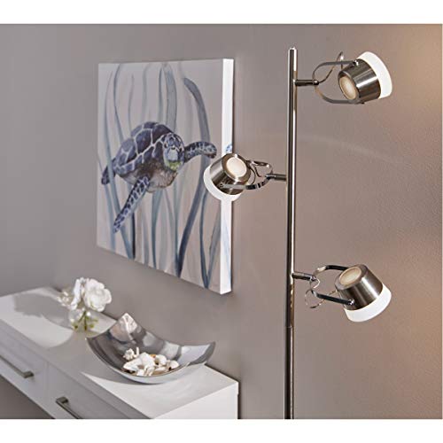 Adesso 2104-22 Nitro LED Tree Lamp, 63.25 in, 3 x 6W LED, Brushed Steel, 1 Floor Lamp