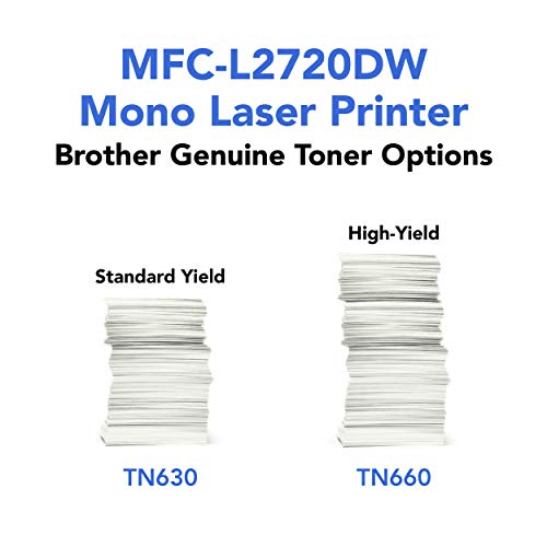 Brother Monochrome Laser Printer, Compact All-In One Printer, Multifunction Printer, MFCL2720DW, Wireless Networking and Duplex Printing, Amazon Dash Replenishment Enabled