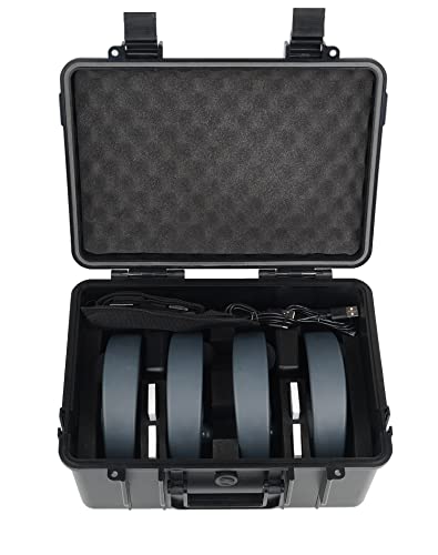Came-TV Waero Wireless Intercom Headset System - 4 Pack - Up to 1200ft Range - Hardcase