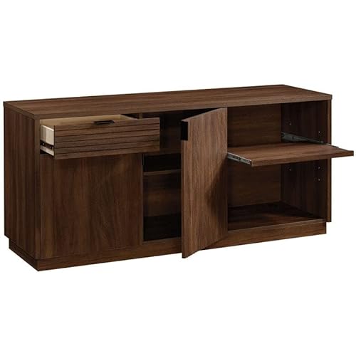 Sauder Englewood Credenza, Spiced Mahogany Finish