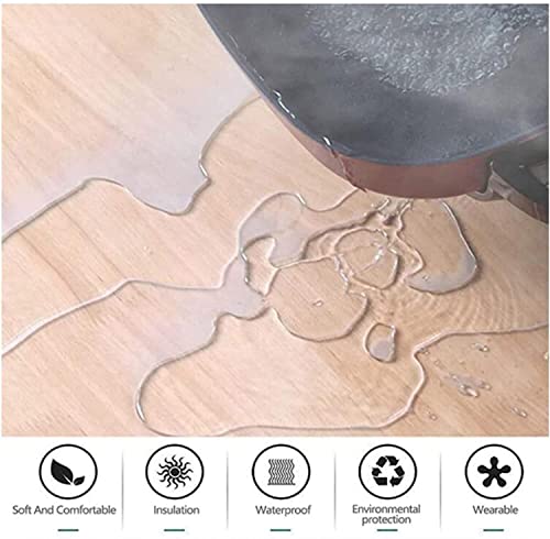 HOBBOY Hard-Floor Chair Mat - Heavy Duty, Transparent, Waterproof - Multiple Sizes Available