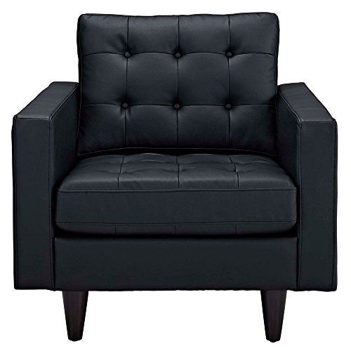 Armchair Leather Set of 2 Dimensions: 35.5"W x 35.5"D x 34.5"H Weight: 132 lbs Black