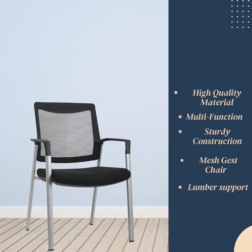 GM Seating Ever Guest Chair - Leather Office Reception Chairs (Pack of 8)