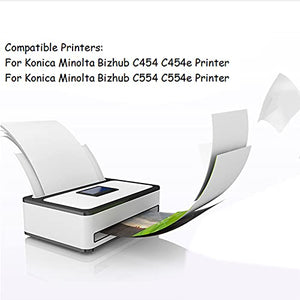 Compatible for Konica Minolta TN512 Use for Konica Minolta Bizhub C454 C554 C454e C554e Printer Black Yellow Cyan Magenta Computer Electronic Accessories Set