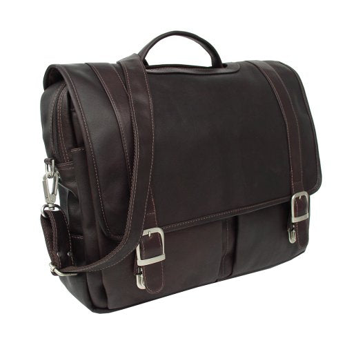 Piel Leather Ultimate Organized Portfolio, Chocolate, One Size