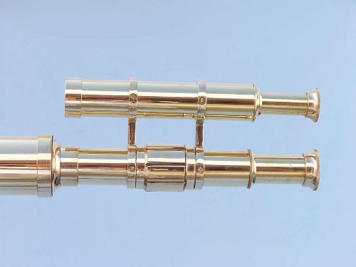 Hampton Nautical Floor Standing Brass Griffith Astro Telescope, 64", Brass