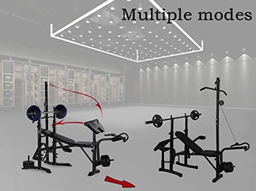 Amastore Olympic Weight Benches Adjustable Multifunctional Weight-Lifting Bed Body Workout Strength Training Weight-Lifting Machine Fitness Equipment for Home/Office/Gym（440lb）