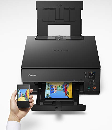 Canon Pixma TS6320 Wireless All-In-One Photo Printer with Copier, Scanner and Mobile Printing, Black, Amazon Dash Replenishment