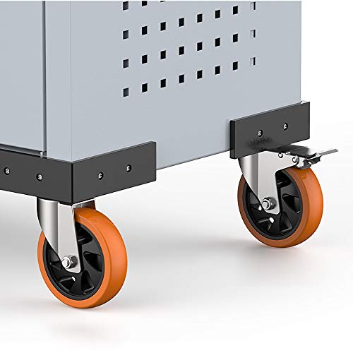 Heavy Duty 4-Drawer Roller Cabinet and Tool Chest Service Utility Cart - Gray, 76x45x95cm