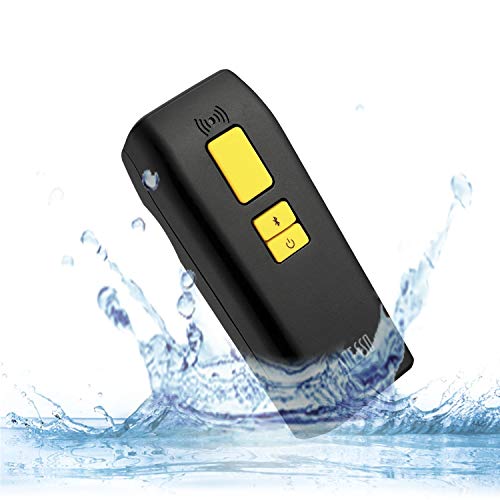 NuScan 3500TB - Portable Commercial 2D Wireless Barcode Scanner with Detachable Magnetic Cable, Antimicrobial, CCD Sensor, with Bluetooth for POS, Smartphones, and Tablets