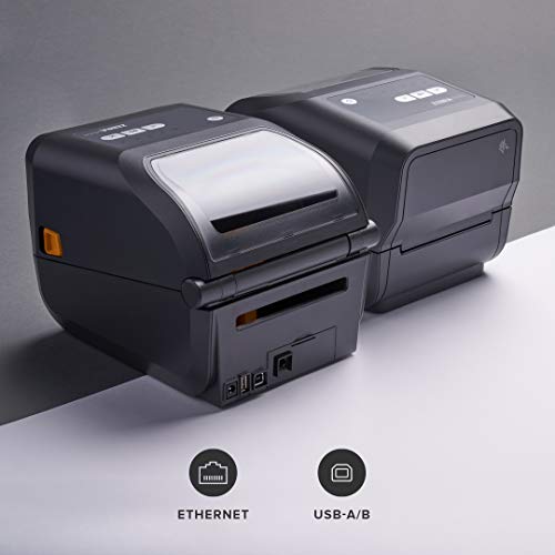 Zebra ZD420t Thermal Transfer Desktop Printer 300 dpi Print Width 4 in Ethernet USB ZD42043-T01E00EZ
