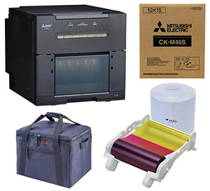 Mitsubishi CP-M1A Professional Dye Sub Photo Printer for Booth and Event Photography Bundle with Slinger Padded Bag, 4x6-inch Media (750 Prints), Includes 3 Year Warranty