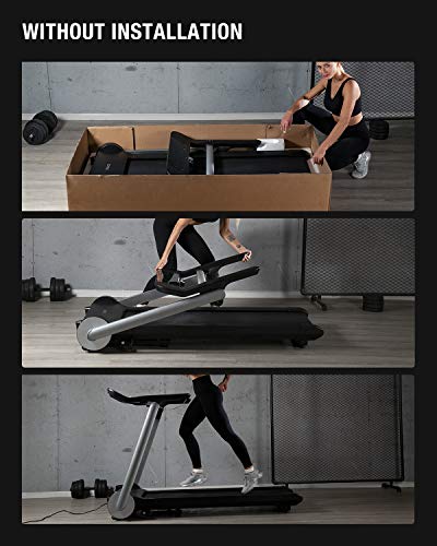 WEKEEP X3 Folding Commercial Treadmill Portable Manual Compact Walking Running Machine for Home Gym Workout Electric Desk Treadmills for Small Spaces Treadmills with LED Display