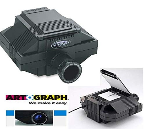 Artograph Art Projector & Lens Set, Opaque Prism Series - 500-Watt Photo Quality Projector w/ 7 x 7 Inch Top Loading Copy Area & Super Clarity Lens (230 mm f/4.5)