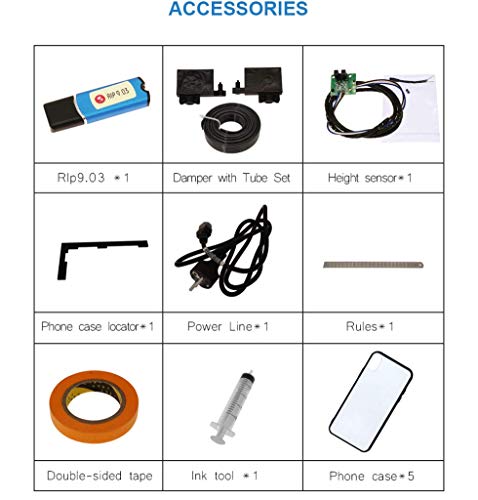 Full Automatic A4 UV Printer Flatbed Small UV Printers with RIP 9.0 for Phone Case, Bottle, Pen, Lighter, Acrylic, Wood, Glass (with Hard UV Ink)