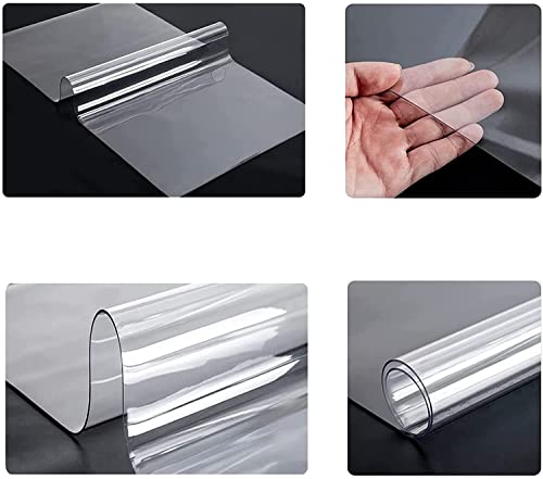 ZHOUHONG Hard-Floor Chair Mat for Hardwood Floor - Clear Vinyl Non Slip Protector