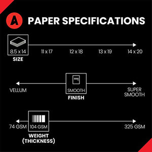 Accent Opaque Cream Printer Paper, 8.5” x 14” 28lb Bond/70lb Text Copy Paper – 2,000 Sheets (4 Reams) – Premium Computer Paper with Smooth Finish – 97 Bright, 104gsm – Warm White Copy Paper – 188127C