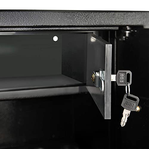 Artist Hand Gun Safe Quick Access 5 Rifles Safe Electric Metal Digital Gun Lockers Electronic Keypad W/ Separate Lockable Compartment Shot Gun Storage Pistol Security Cabinet