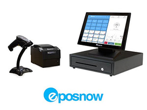 Retail Point of Sale System - Includes Touchscreen PC, POS Software (EPOS Now), Receipt Printer, Scanner, and Cash Drawer.