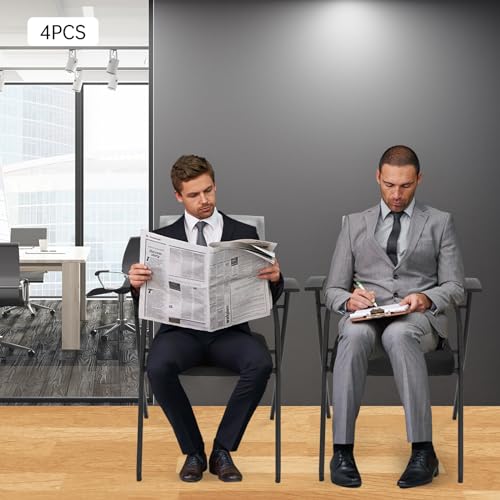 MEIWAIZX Reception Guest Chair Set of 4 - Grey